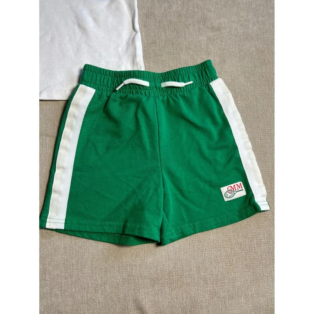 Disney Mickey Mouse Clubhouse Kids Tennis Polo and Shorts Set White Green 4T